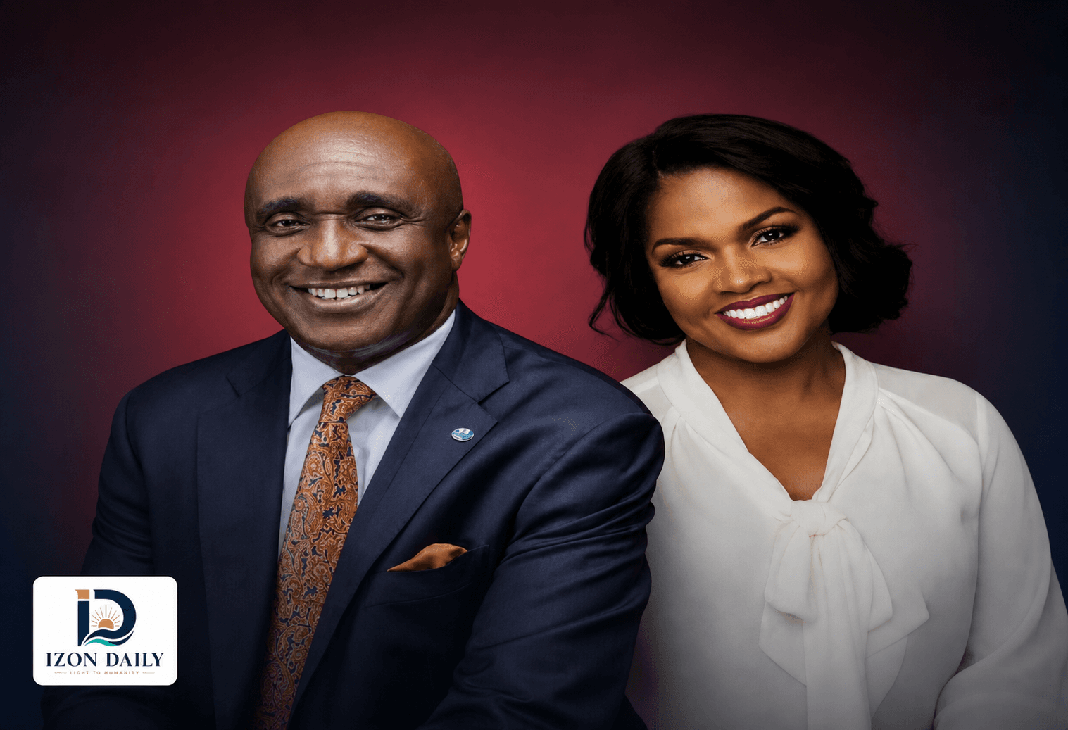 Pastor David Ibiyeomie and gospel singer CeCe Winans in an Izon Daily editorial composite.